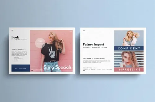 时尚明信片海报banner宣传单 fashion-postcard