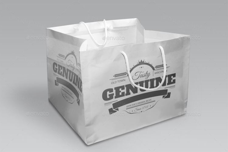 购物袋贴图样机PSD模板Shopping Bags Mock-Up