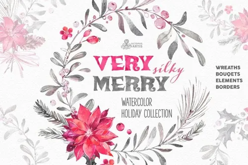 漂亮的婚礼花卉素材 Merry Silky. Holiday
