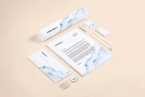 创意时尚大理石纹理设计素材Marble-Paper-Text