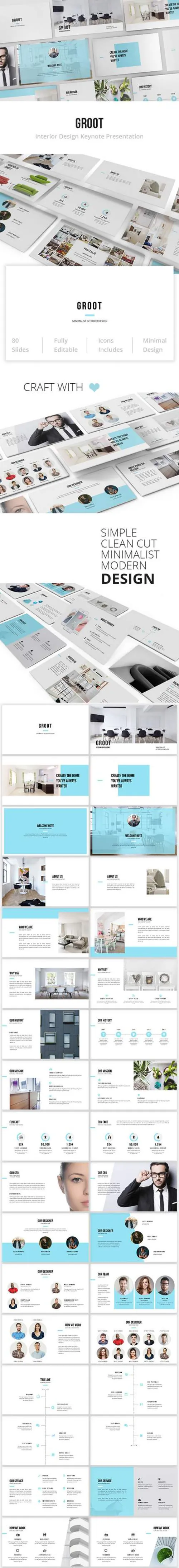 适合室内设计主题的多功能幻灯片_Interior_Design_Keynote_Template