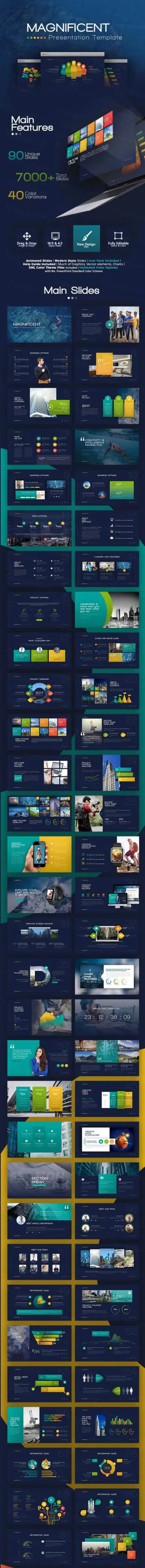 高端宏伟的幻灯片Magnificent_Presentation_Template