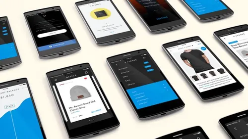 智能手机平铺展示模型PSD贴图模板Smartphone App Screens Mockup