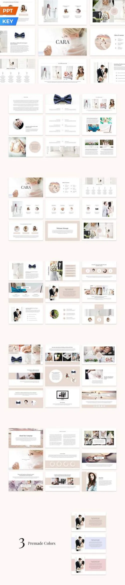 优雅简单和令人印象深刻的演示文稿Cara Presentation Template