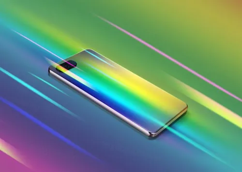 渐变色高品质iPhone 手机样机素材下载