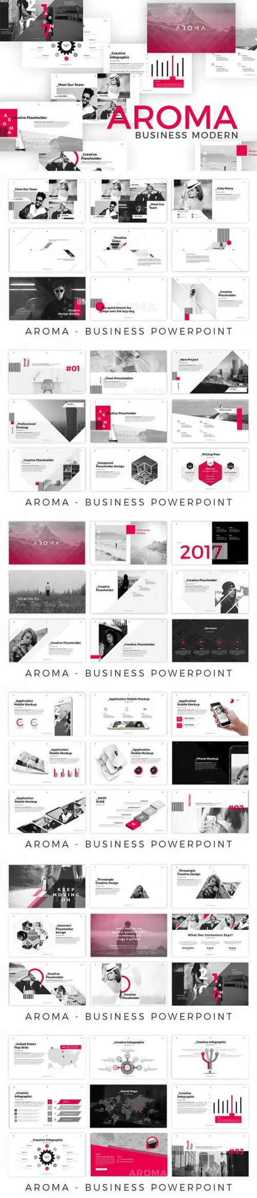 设计精美的现代商业演示模板Business_Modern