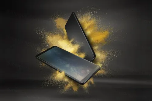 时尚高端的高品质的简约现代移动手机APP UI样机展示模型