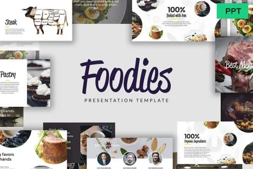 适合食品类的PPT展示模板 NEREUS_PowerPoint_Template