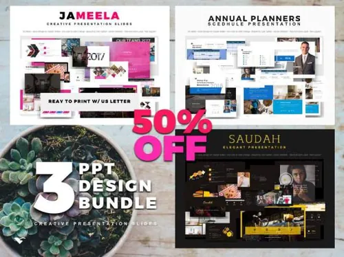 3套风格各异的PPT模版Bundle_powerpoint_design_template