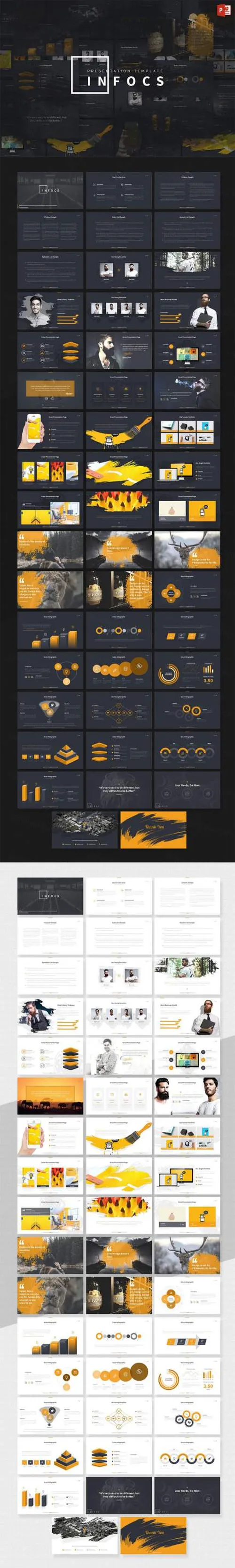 一个独特的笔刷主题风格模板Infocs - Multipurpose