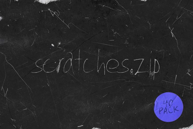 高分辨率潮流复古做旧划痕纹理合辑 Scratches.zip