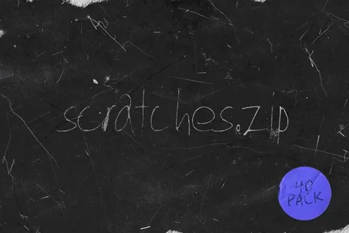 高分辨率潮流复古做旧划痕纹理合辑 Scratches.zip