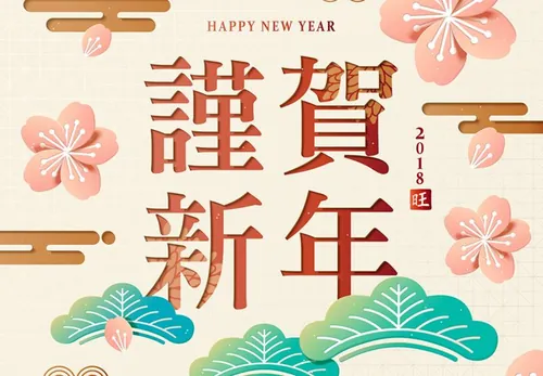 【谨贺新年】猪年农历新年传统年画迎新高清背景素材 2019 Happy New Year