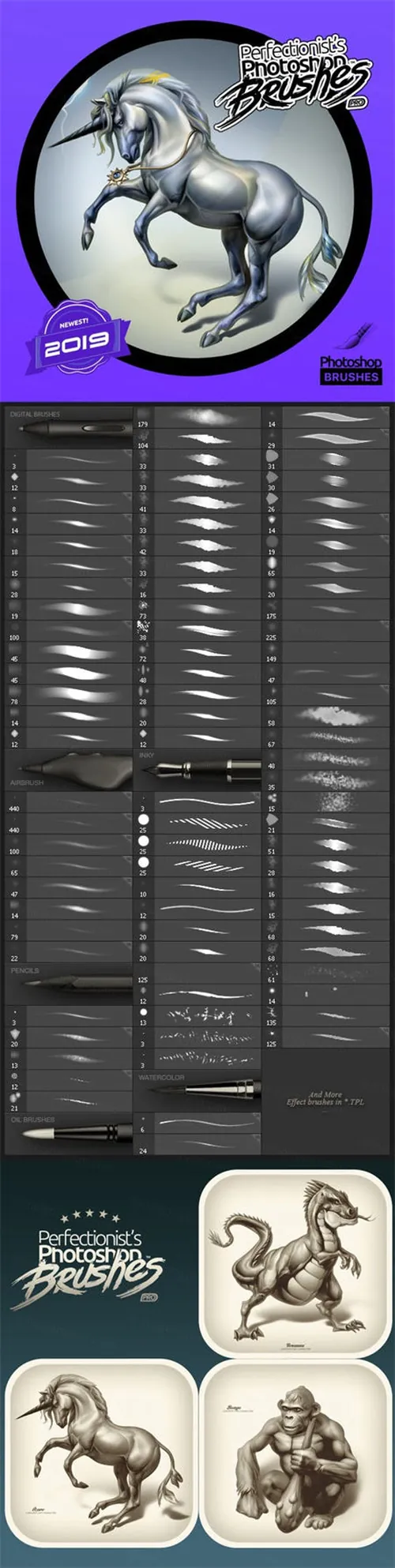 完美主义艺术笔刷套装 Photoshop Perfectionist