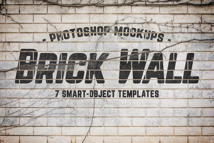 都市丛林砖墙logo标志Mockups PSD木板 Urban Jungle Brick Wall Mockups Volume 1