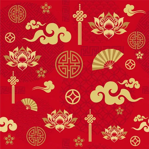 2019年新年快乐中国日本东方传统元素新年氛围素材矢量合辑包 Happy chinese new year