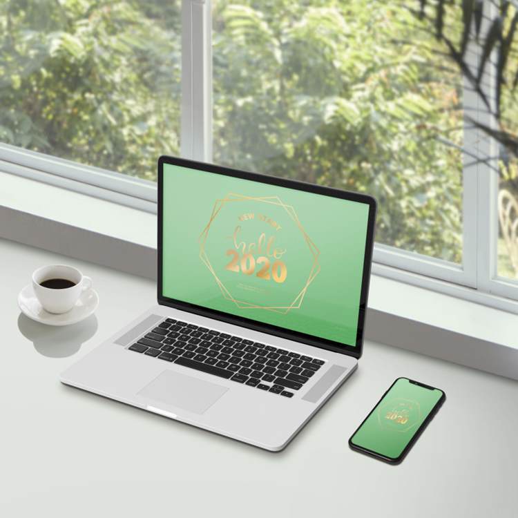 电脑手机iPad等响应式网站展示样机素材下载