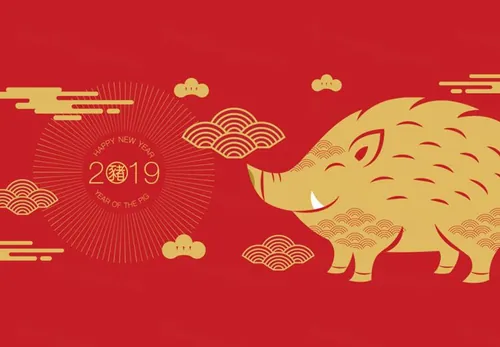 2019年新年快乐中国日本东方传统元素新年氛围素材矢量合辑包 Happy chinese new year