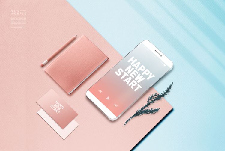 小清新庆新年手机APP闪屏广告设计模板下载