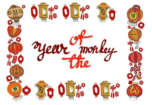 2019年新年快乐中国日本东方传统元素新年氛围素材矢量合辑包 Happy Chinese new year