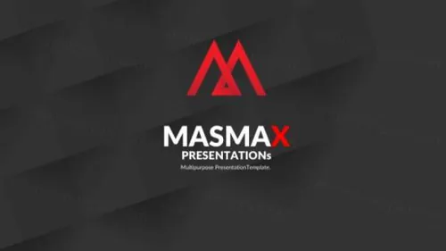 野生动物轮廓创意模板Masmax_Powerpoint_Template