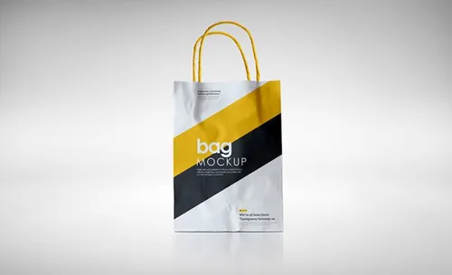 纸袋/购物袋贴图模版 Paper Shopping Bag Mockup PSD