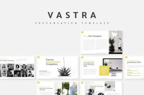 时尚简约的幻灯片Vastra_Creative_Keynote