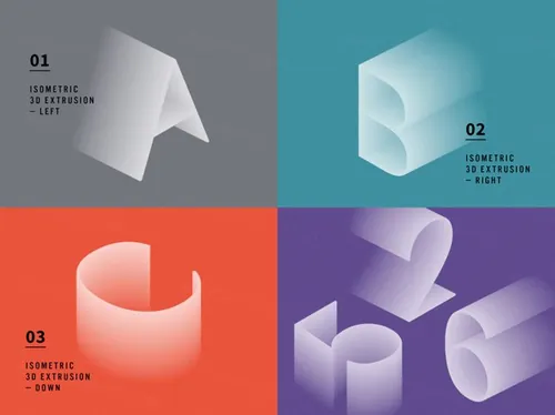 淡出特效立体文字效果 Fade Out 3D Text Effect – 3 Angles Vol047