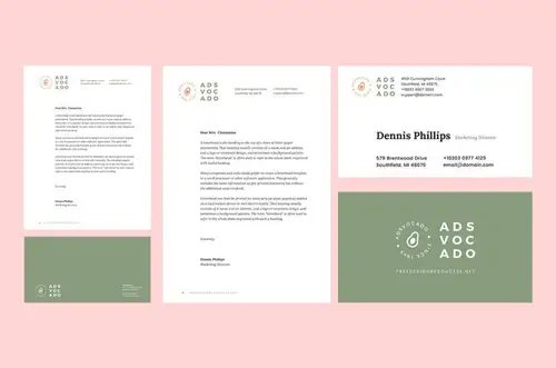 Printable Stationery Template 设计模版