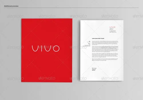 红色系列VI提案贴图Stationery / Branding Mock-Up
