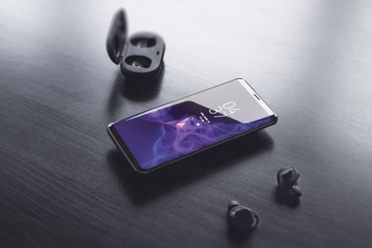 三星s9智能手机贴图展示样机PSD模版 Galaxy S9 Plus Smartphone Mockup