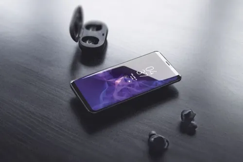 三星s9智能手机贴图展示样机PSD模版 Galaxy S9 Plus Smartphone Mockup