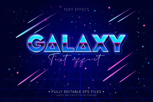 复刻80年代三维立体金属字体特效文本可编辑PSD样机模板素材 3d editable text effect