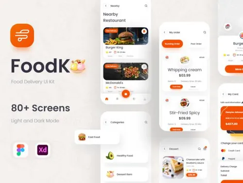 外卖订购快餐预定移动APP应用界面UI素材 FoodKo - Food