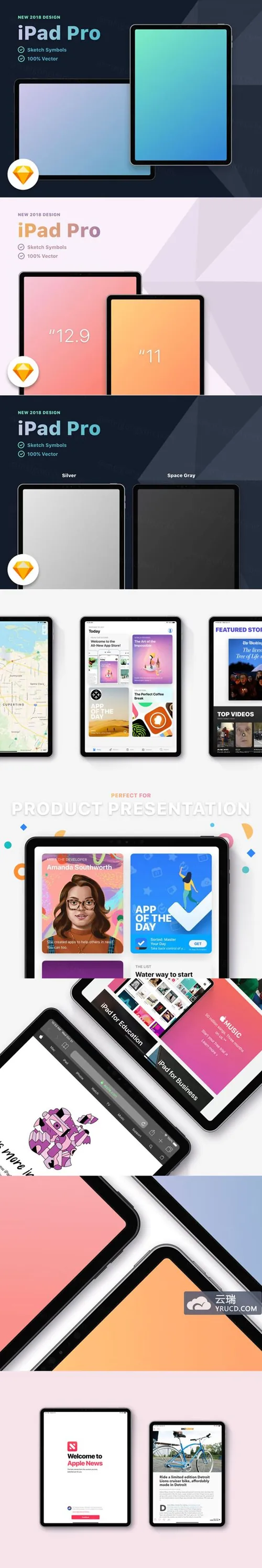 完美的 iPad Pro 2018 设计作品new-ipad-pro
