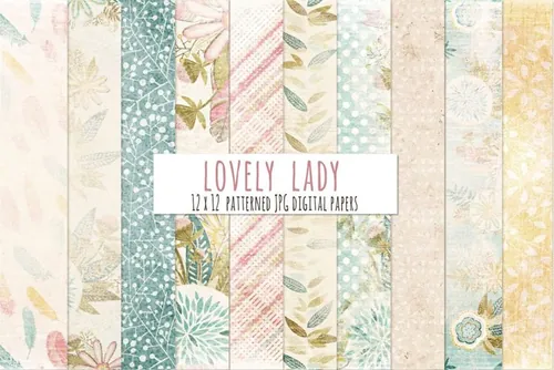 桃红色的手绘无缝背景纹理素材Lovely-Pink-Flor