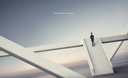 ti219a24810站在高桥的商业图形海报模板设计