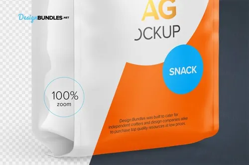 食品袋包装设计贴图展示样机模板 Food Bag Mockups