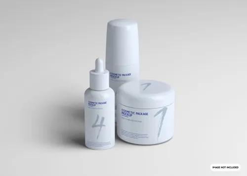 化妆品洗漱用品包装设计提案样机PSD模板 Cosmetic package mockup