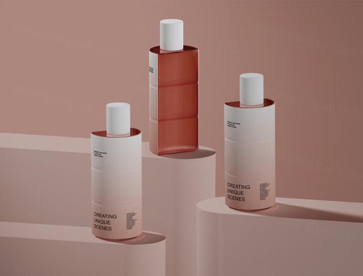 高质量香水化妆品包装设计贴图展示样机模板 Perfume P