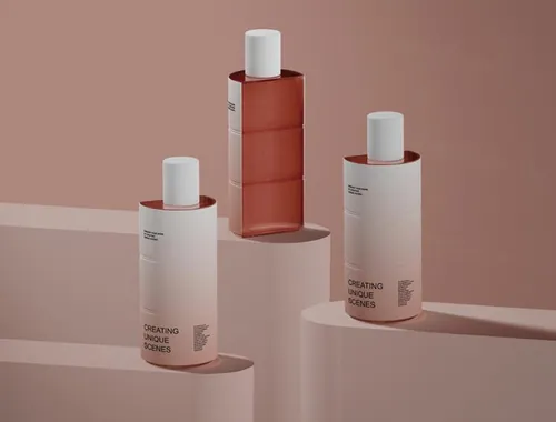 高质量香水化妆品包装设计贴图展示样机模板 Perfume P