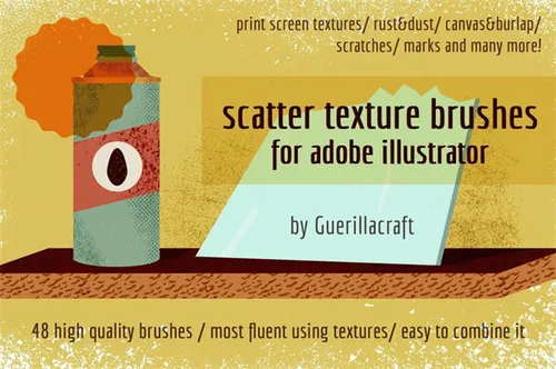 AI散点笔刷纹理素材 Scatter texture brushes