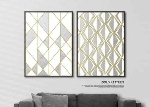 美丽的云彩几何元素肌理线条海报设计模版