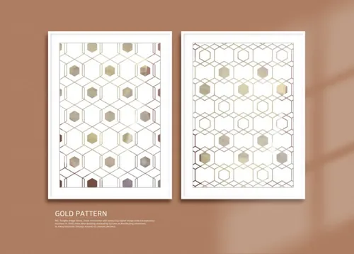 美丽的云彩肌理几何元素线条海报设计模版