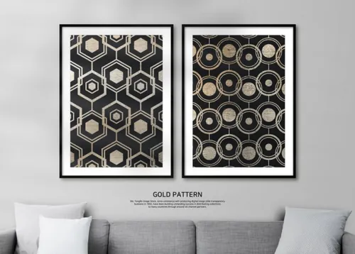 美丽的云彩肌理线条相框海报设计模版