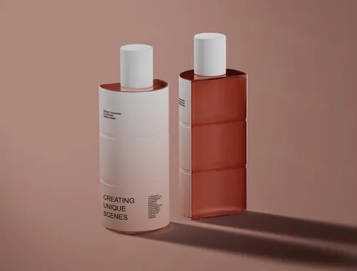 高质量香水化妆品包装设计贴图展示样机模板 Perfume P