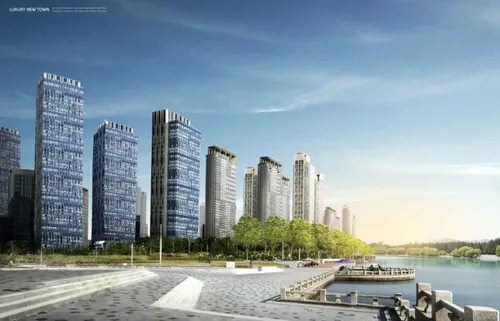 新城市建筑商业图形高精度PSD分层海报模版