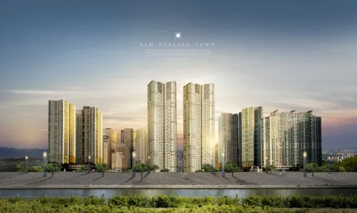 新城市建筑商业图形高精度PSD分层海报模版