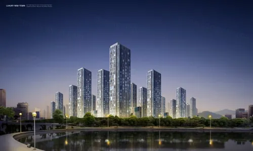 新城市建筑商业高精度PSD分层海报模版