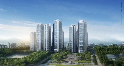 新城市建筑高精度PSD分层海报模版